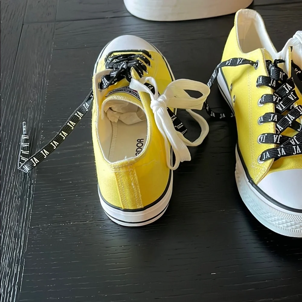 Jenn Ardor‎ Yellow Canvas Sneakers